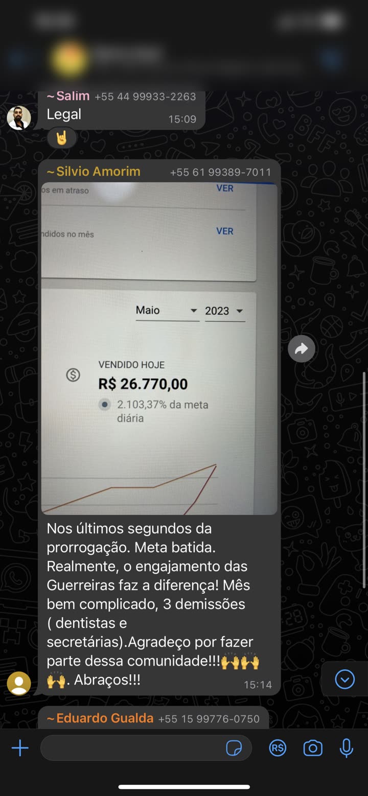 Tela do sistema: vendido hoje 26.770, 2.103% da meta diária