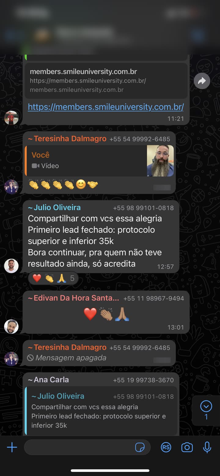 Primeiro lead fechado: protocolo superior e inferior 35k (grupo)