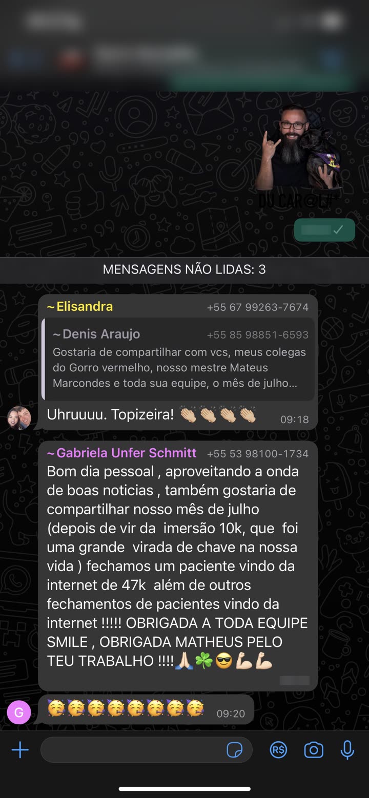 Fechou paciente de 47k vindo da internet (grupo)