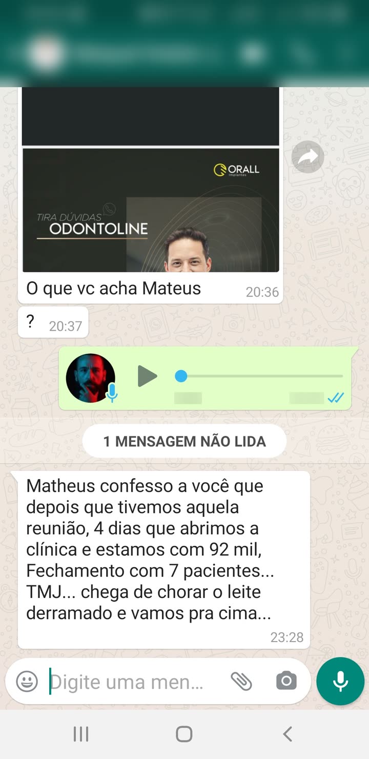 92 mil em 4 dias após abrir a clínica, 7 pacientes