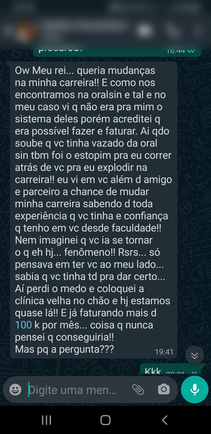 Relato longo: já faturando mais de 100k por mês
