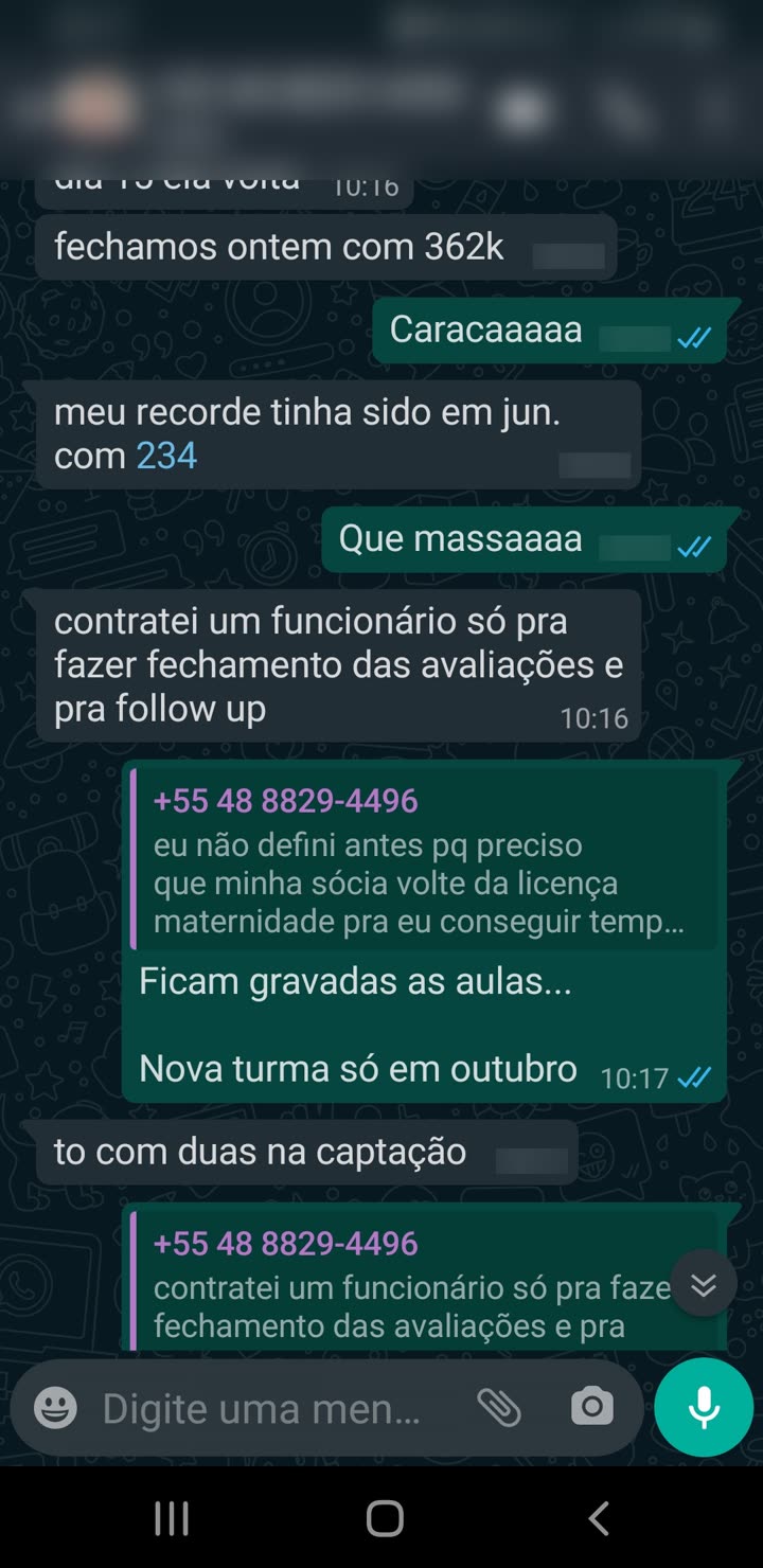 362k, recorde anterior 234k; contratou funcionário só para fechamento